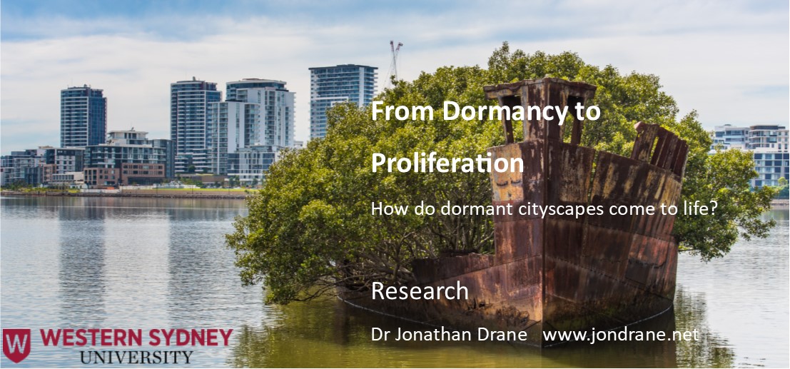 Dead city areas, city dormancy, precinct activation, Dr Jon Drane