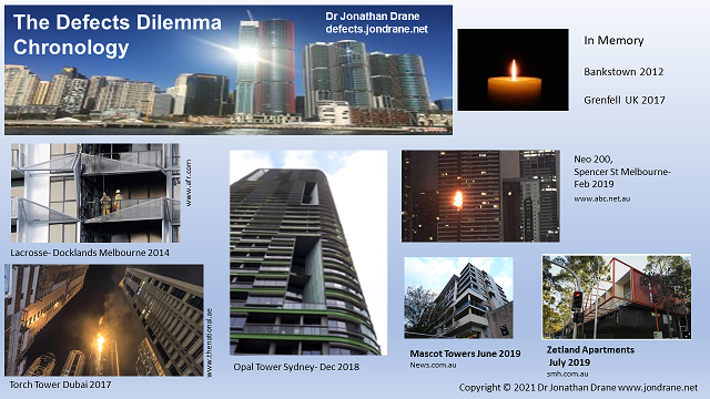 The Defects dilemma, property developers, apartment tower defects, dr jonathan drane