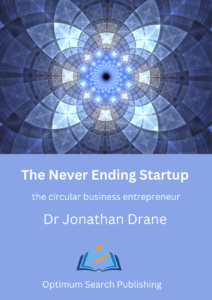 The never ending startup, the circular business entrepreneur, Dr Jon Drane, startups, entrepreneurship, the circular business
